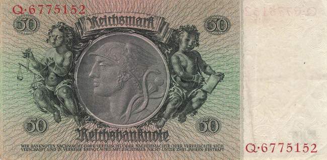 50 Mark 1933 ro.175a D/Q